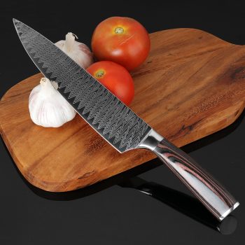 Japanese Damascus Steel Long Blade Kitchen Chef Knife