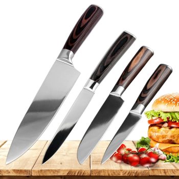 Stainless Steel Kitchen Knives 4 pcs Set