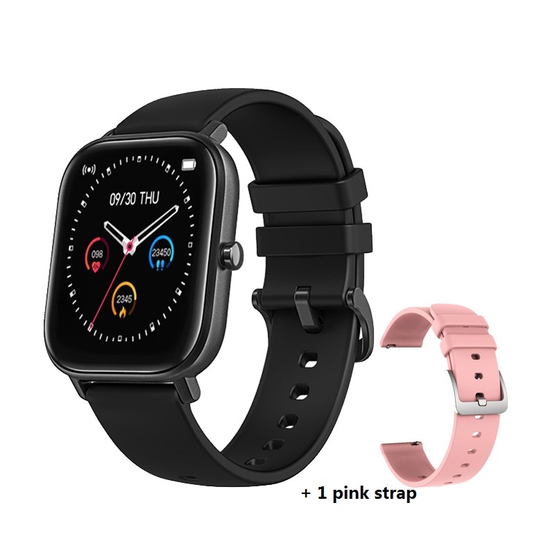 Black with Pink Strap
