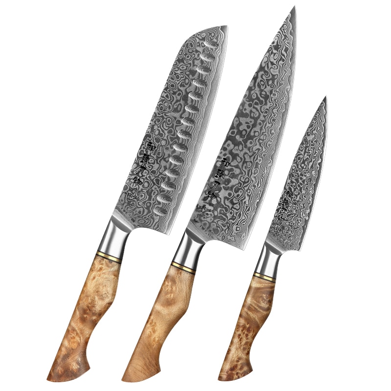 3 Pcs Knives Set