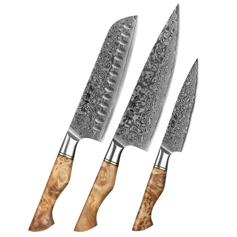 3 Pcs Knives Set